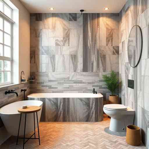 Transform Your Bathroom with Cheshire's Creative Tile Techniques